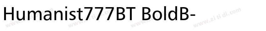 Humanist777BT BoldB字体转换